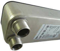 Nickel gelöteter Plattenwärmetauscher für Anwendungen mit voll entsalztem Wasser